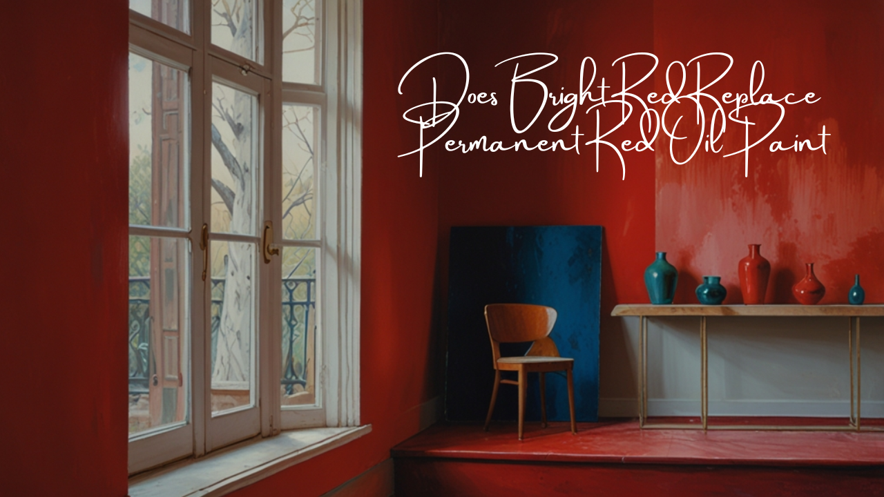 Does Bright Red Replace Permanent Red Oil Paint