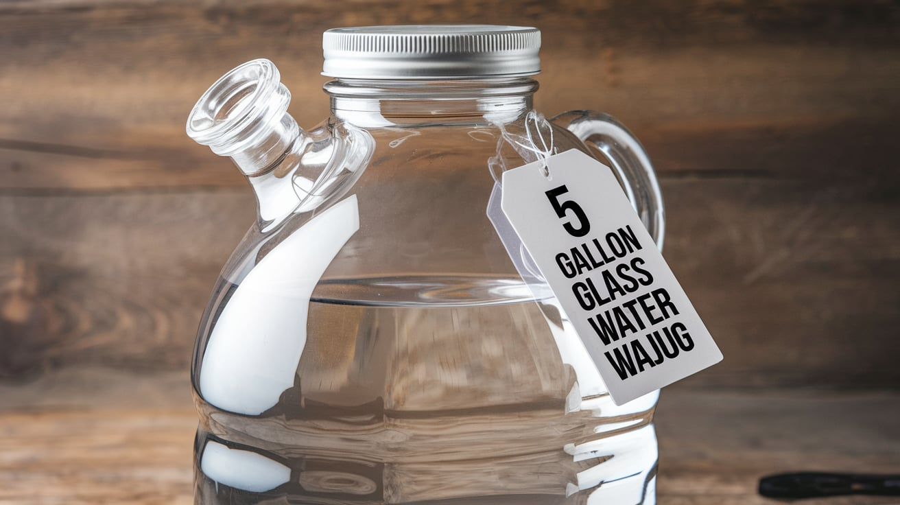 5 Gallon Glass Water Jug