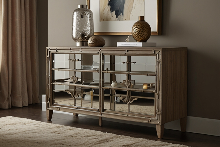 Glass Spindle Dresser