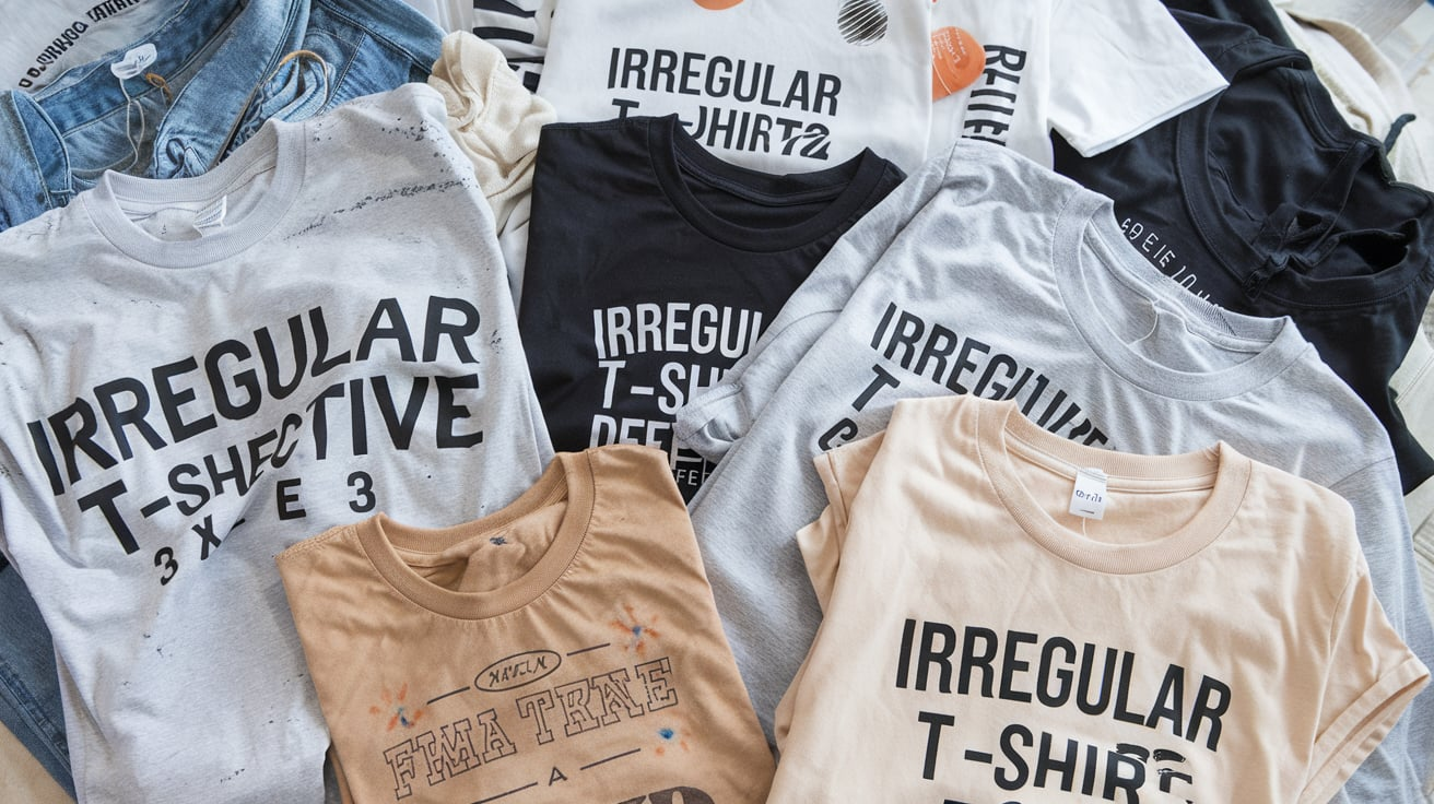 Irregular T-Shirts Defective 3XL